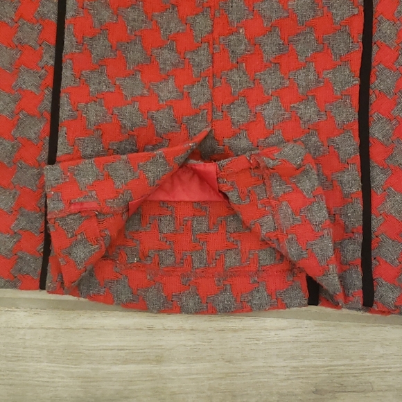 Knitted Red & Grey Dress - Picture 11 of 13